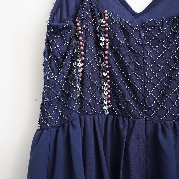 Dark blue long dress - Picture 5 of 10